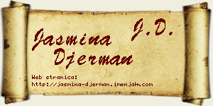 Jasmina Đerman vizit kartica